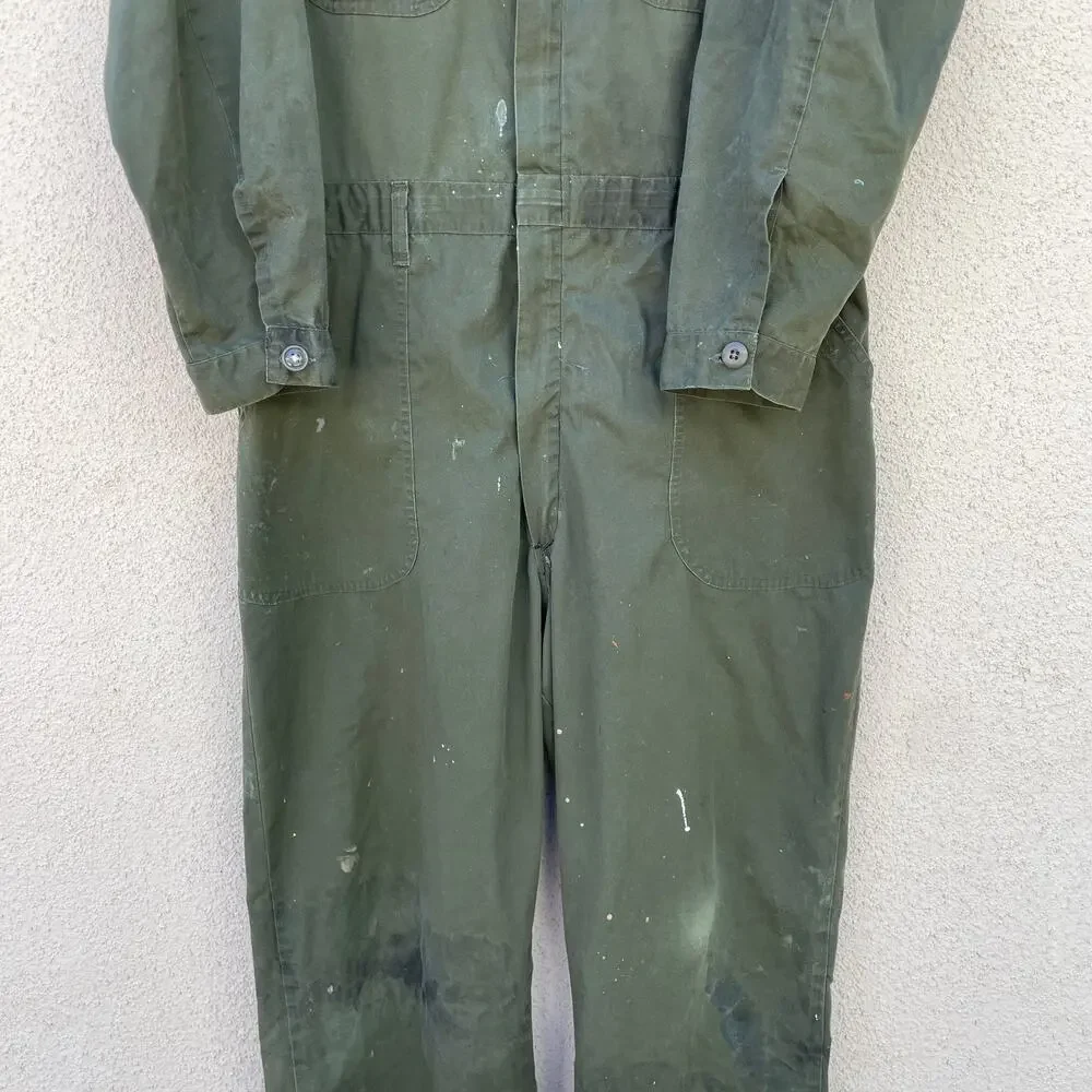 Vintage US Military Utility Coveralls Size 48L Distressed